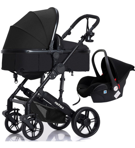 Cochecito de bebe con huevito Cartan STL550 Plus negro