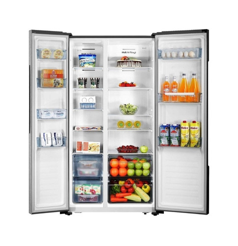 Imagen 3 de 3 de Heladera inverter no frost Peabody PE-SBS606TI acero inoxidable con freezer 554L 220V - 240V