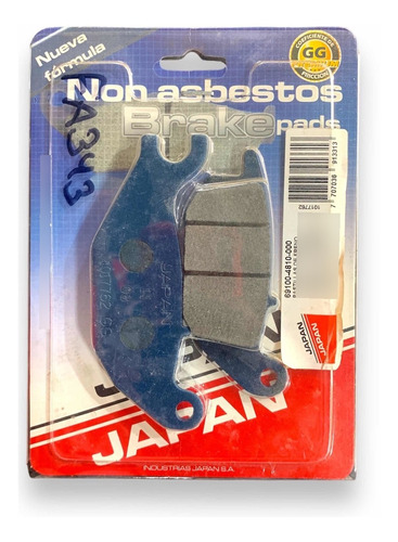 Pastilla De Freno Japan Para Honda Cbr 125