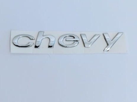 Emblema  Chevy C2 Letras Cromadas