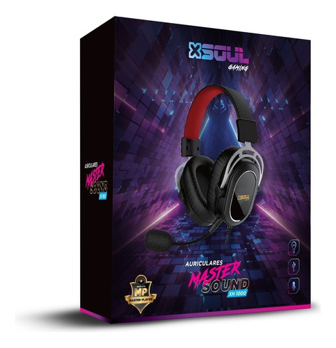 Auricular Gamer Profesional Pc/ps4 Master Sound Xh 1000 7.1 Color Negro