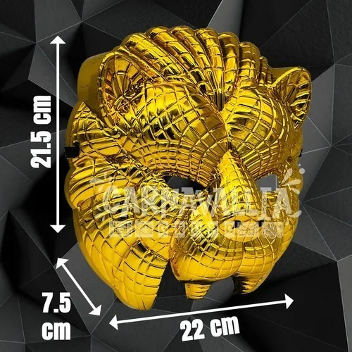 Máscara Juego Calamar Leon Vip Dorado Halloween Disfraz