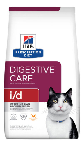 Alimento Hill's Prescription Diet Digestive Care i/d para gato sabor pollo en bolsa de 1.81kg