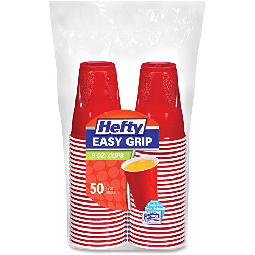 Fáciles Tazas Plásticas Del Partido Rosca Roja 9 Oz P...