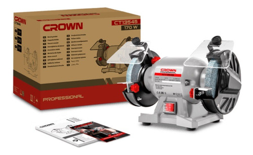 Amoladora Esmeril De Banco 5'' 170w Crown Ct13545