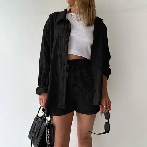 Conjunto De Algodón De 2 Piezas Para Mujer, Ropa Y Pantalone