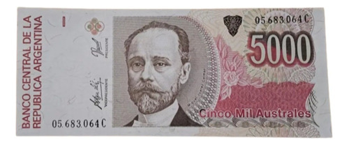 Bottero N 2870 Billete 5.000 Australes. Sc