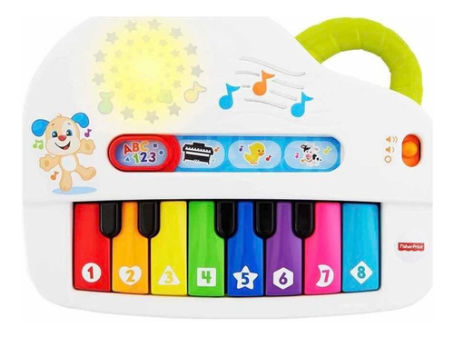 Imagen 4 de 6 de Fisher Price Piano Rie Y Aprende Luces Sonidos Niño 18 Meses