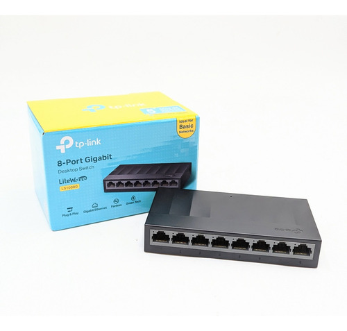 Switch Suiche 8 Puertos Tp-link Ls1008g 10/100/1000 Mbps Red
