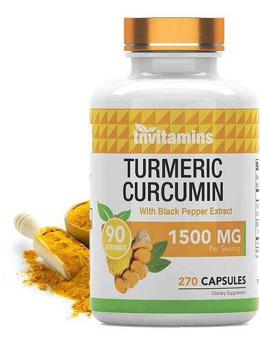 Curcuma + Pimienta 270cps - Unidad a $689