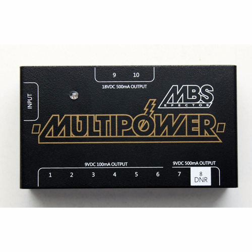 Fuente Transformador Mbs Multipower 9v - 18v 10 Pedales