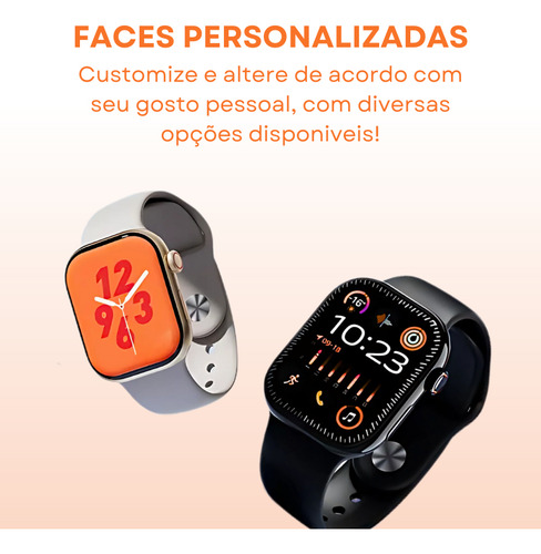 Relógio Golden I8 Smartwatch Bluetooth NFC Notificações Chamadas Atividade Física Passos Pressão Arterial Batimentos Coração Esportivo Pulseira Inteligente Masculino