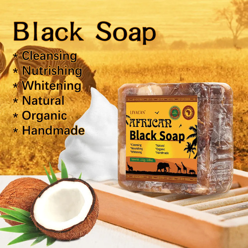 Jabón Negro Africano Jabón De Baño Limpiador Corporal Jabón