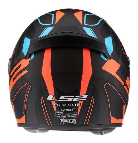 Imagen 5 de 6 de Casco Moto Ls2 352 Rookie Lighter Mate Cuota Devotobikes