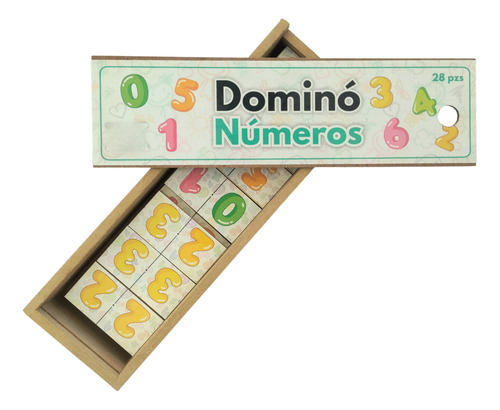 Dominó De Números: Juego De Mesa Didáctico 28pz De Diversión