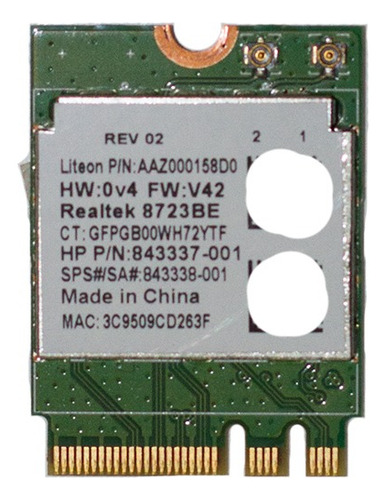 Wifi Hp 15-bs020la 8723be 843337-001 843338-001 (Usado)