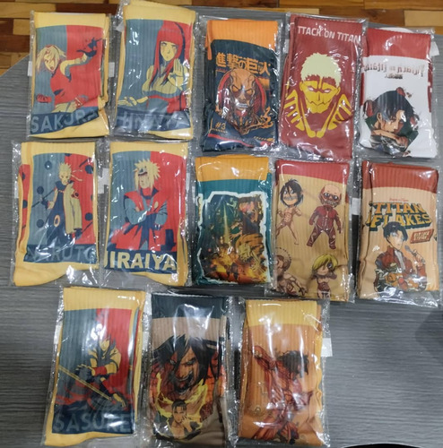 Medias Naruto Ataque De Titanes Potter Largas O Cortas Anime