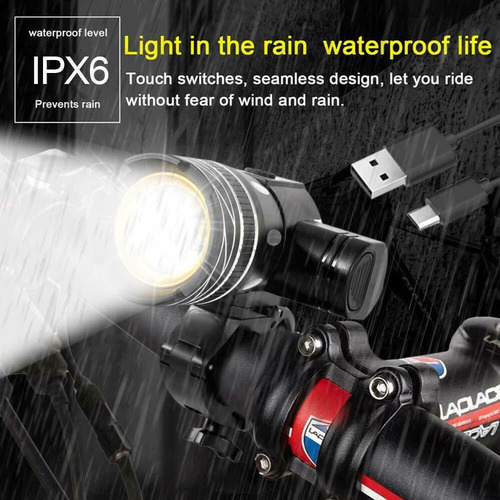 A 2* Lámpara Led Recargable 6000 Lm Impermeable Para