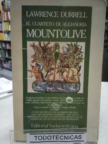 Mountolive  Cuarteto De Alejandria  Lawrence Durrell    -sd-