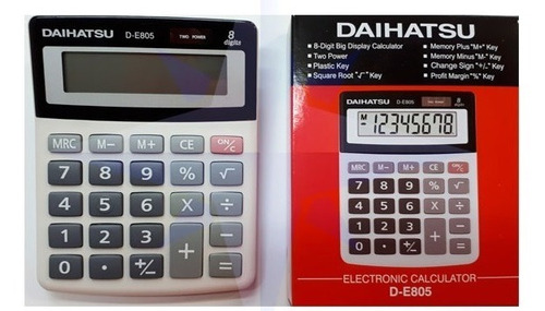 Imagen 2 de 3 de Calculadora Daihatsu D-e805 8 Dígitos De Mesa