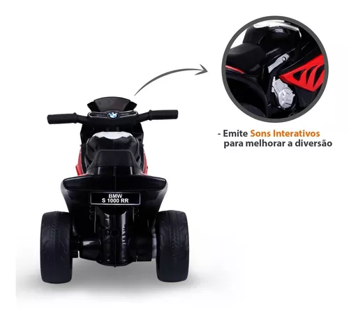 Mini Moto Elétrica Infantil 6v Bmw S1000RR Vermelho BW180VM