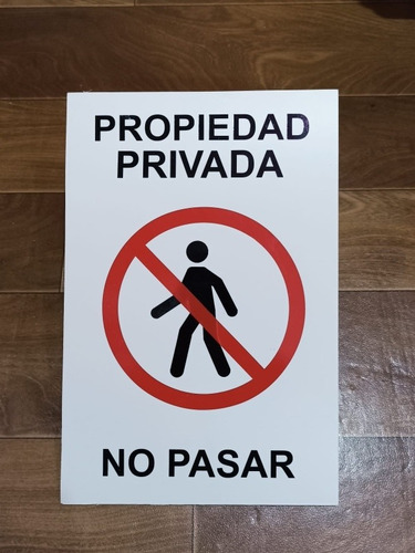 Imagen 3 de 6 de Cartel No Estacionar Frente Al Portón Prohibido Carteles