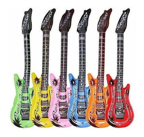 Drdudu Guitarra Inflable Impermeable Varios Colores Para Dec