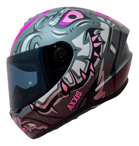 Casco Para Moto Talla S Draken Dinotoon Pink B8 Axxis