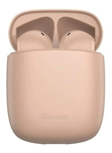 Audífonos in-ear inalámbricos Baseus W04 Pro pink con luz LED