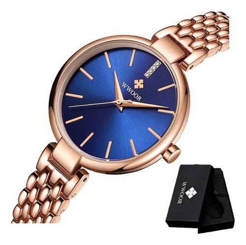 Wwoor 8865 Fashion Reloj De Cuarzo Inoxidable For Mujer