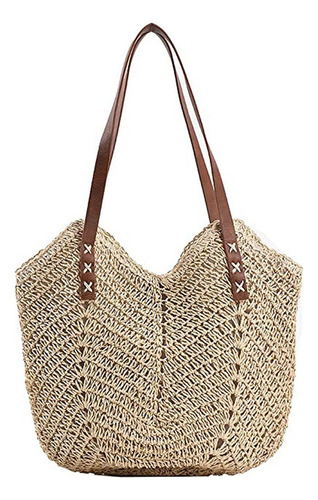 Bolso De Paja For Mujer Bolso Bandolera De Rafia Tejida A