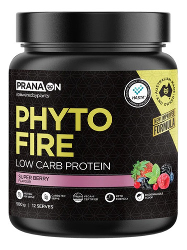 Prana On Phyto Fire Protein Keto 500gr Vegan Dietafitness