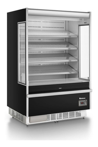 Refrigerador/pantalla vertical abierta Topaz Gsto-1300 G, color principal negro, voltaje 220 V