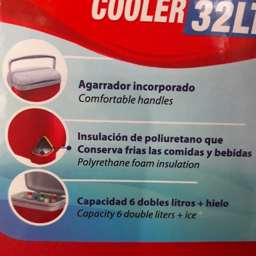 Imagen 2 de 3 de Hielera Polar Mediana De 32 Litros Cooler Guateplast.nueva,