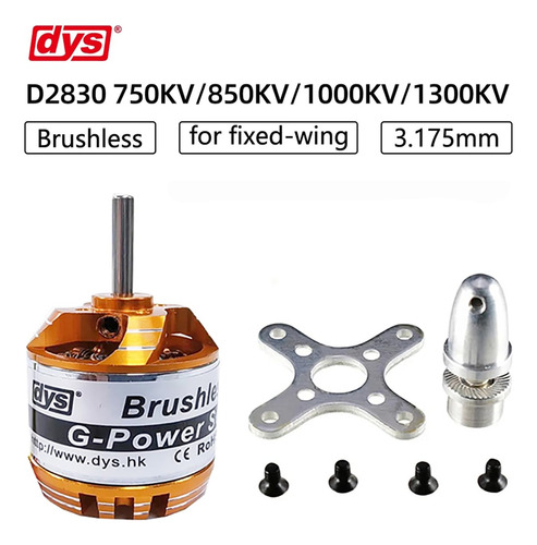 Dys D2830 750kv/850kv/1000kv/1300kv Motor Outrunner Sin Esco