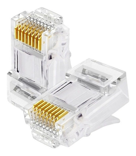 100 Conector Rj45 Utp Cat 5e Red Redes - Por Pedido