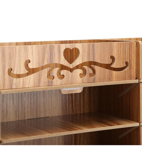 Organizador De Papelería, Almacenamiento De Madera, Innovado