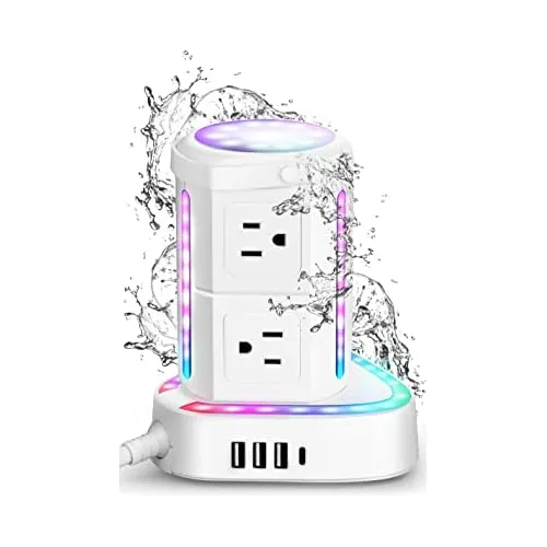 comprar Regleta De Alimentación Rgb De Torre Usb C Pd 20w, Pro...