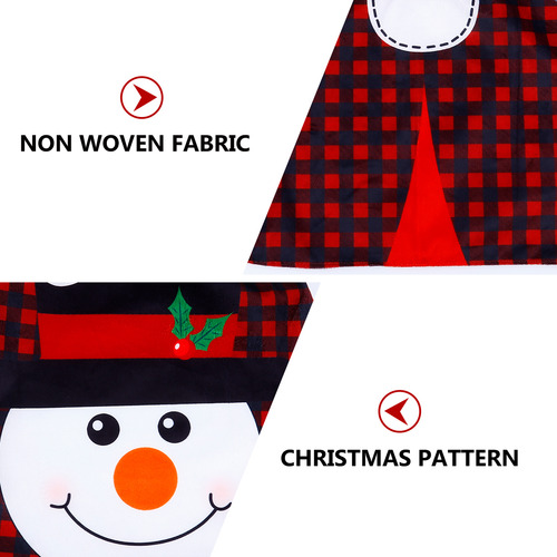 1 Set Of Christmas Pattern Toilet Mat Toilet Seat Lid Cover