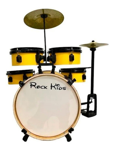 RMV Rock Kids bateria musical de brinquedo Amarelo