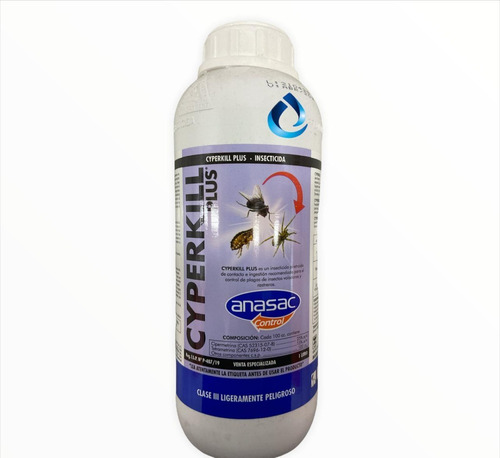 Imagen 1 de 2 de Cyperkill Plus Anasac 1 Litro Insecticida