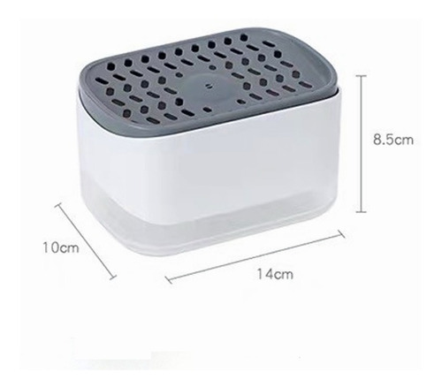 Imagen 9 de 9 de Dispensador De Jabón Para Cocina Con Jabonera 2 En 1