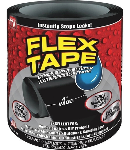 3 Cintas De Caucho Tapa Fugas De Agua Flex Tape Resistente