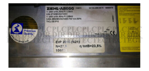 New Ziehl-abegg Qk10a-2em.38.fk Cross Flow Fan 230v 2.5a Ccf