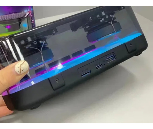 Parlante Bluetooth Portátil Con Led Y Batería Recargable