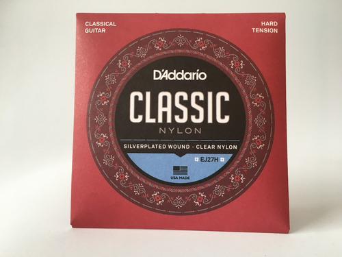 Encordado Nylon D'addario Ej27h Guitarra