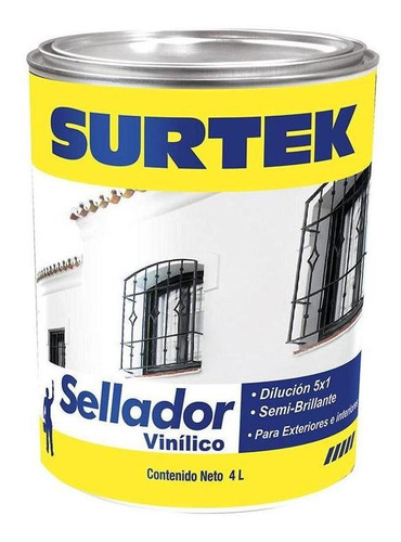  Surtek-sellador Vinílico 4lt Surtek *sv100