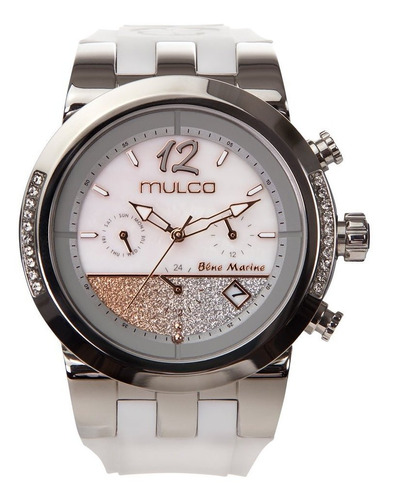 Reloj Mujer Mulco Mw5-4721-01 Cuarzo Pulso Blanco En