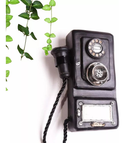 Teléfono Retro Con Dial Giratorio Antiguo Para Escaparate