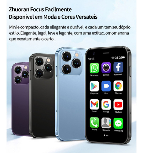 Celular Android Xs15 De 3.0 En Negro